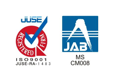 ISO9001 JUSE-RA-1483 / MS CM008